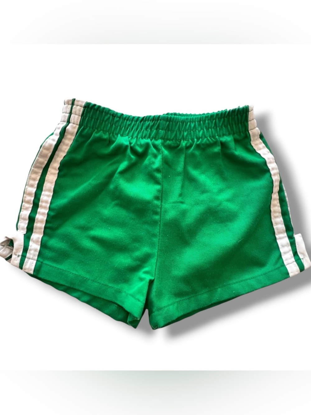 Vtg Donmoor Perma-press Sz 6 Green White Side Stripes Made In USA 70s 80s C-5